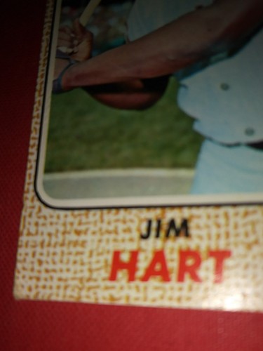 1968 - JIM HART , 3B-OF SAN FRANCISCO GIANTS , Topps Baseball Card # 73 ~ EX-MT - Picture 3 of 5