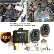12V 230A Remote Control Car Battery Disconnect Cut Off Isolator Master Switches