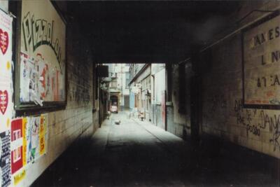 Foto 6x4 Unter den Bögen Glasgow Diese Gasse verläuft unter Glasgow um 1991