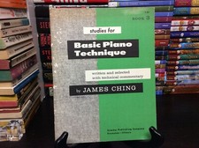 Studies for Basic Piano Technique by James Ching Book 3 1957 Paperback