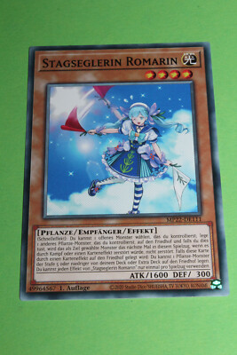 YuGiOh Playset 3x MP22-DE111 Stagseglerin Romarin Common