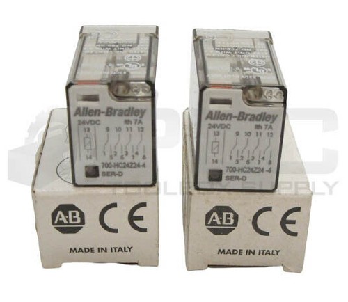 LOT OF 2 NEW ALLEN BRADLEY 700-HC24Z24-4 /D RELAYS 24VDC - 第 1/4 張圖片