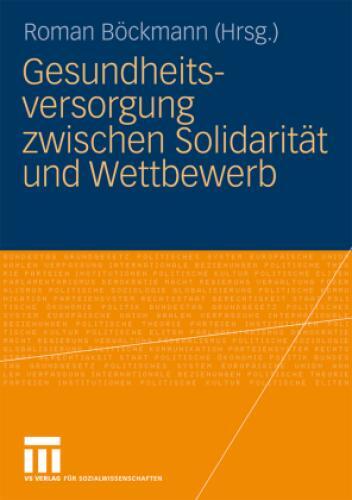 Thumbnail - Gesundheitsversorgung Zwischen Solidarität Und Wettbewerb 6709