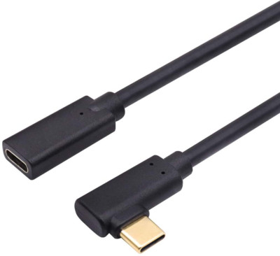 Extension Cable Type C Male to Female Thunderbolt 3 Extension 1M Elbow NEW