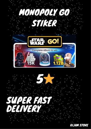 Stickers 5 Stars✨ Star Wars Album_Monopoly_Go✨✨✨