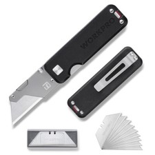 WORKPRO Titanium Folding Utility Knife CNC Un...