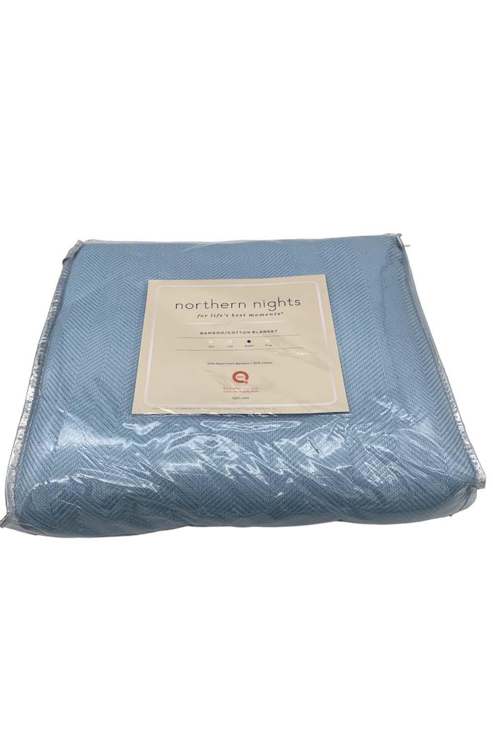 Northern Nights Rayon Made From Bamboo & Cotton Logan Blanket Ice eBay