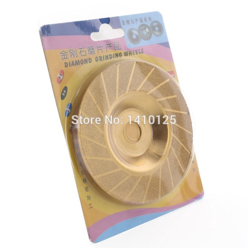 4"inch Diamond Coated TITANIUM Grinding Disc Wheel Convex Grinder Arbor Hole - Picture 7 of 7