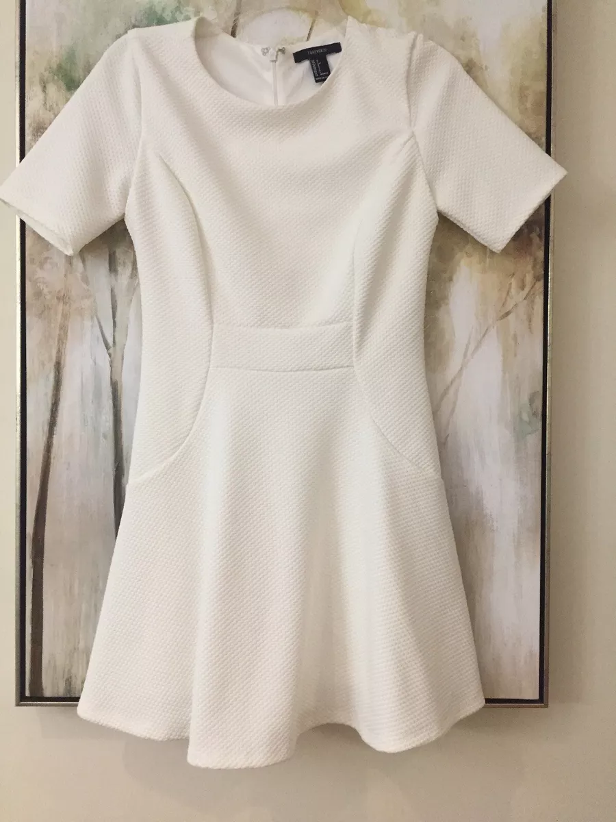 White mini top dress forever 21
