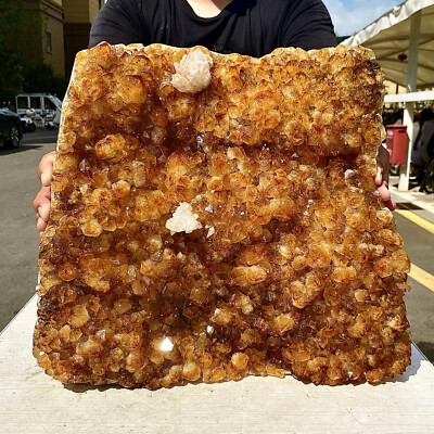 41.73LB Beautiful natural yellow crystal cave entrance large restoration