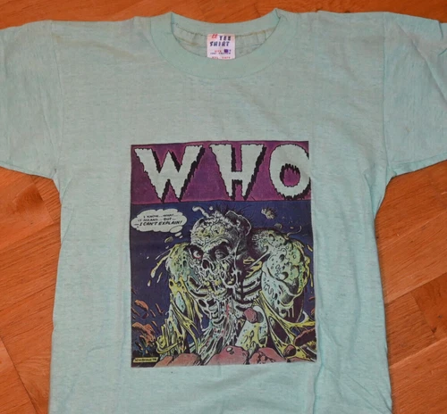 THE WHO original Concert Tour tee t-shirt 1970s vintage concert t-shirt, vintage, size S, single stitch, B+ condition