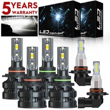 For GMC Sierra 1500 2500 HD 3500 2001-06 Combo LED Headlight Fog Light Bulb Z8QC