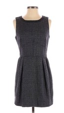 J Crew Wool Plaid Checks Tank Dress Size 4 Lined Back Zip Detail Super Cute