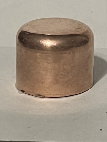 Elkhart & Mueller 1" Copper Cap Pipe Fitting Lead Free Pressure Sweat