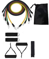 VIPELE Resistance Bands Set - 11-Piece Exercise Bands - Portable Home Gym Acc...