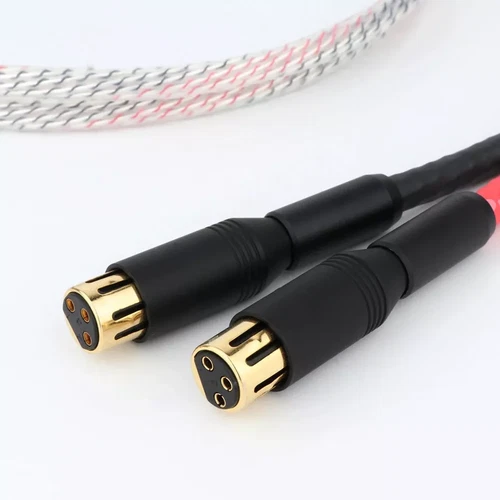 Pair Silver Plated Wire Hi-Fi XLR Balance Audio Cable With Hi-end XLR Connector - Picture 7 of 8