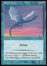 Magic the Gathering MTG Wind Drake (77) Portal   HP