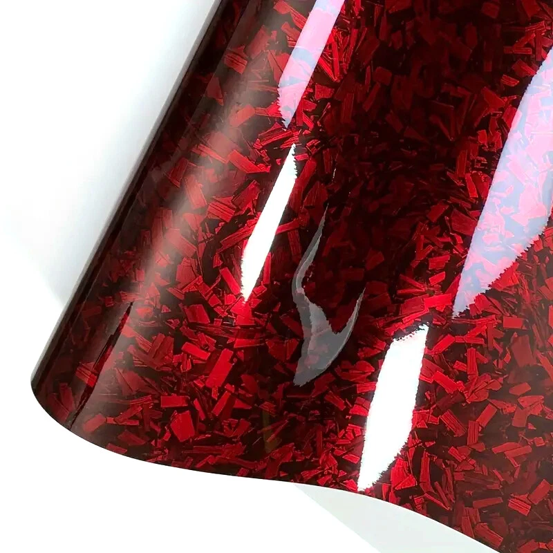 Forged carbon 3D red car film high gloss forged color changing film €22/m² - Image 3 of 4