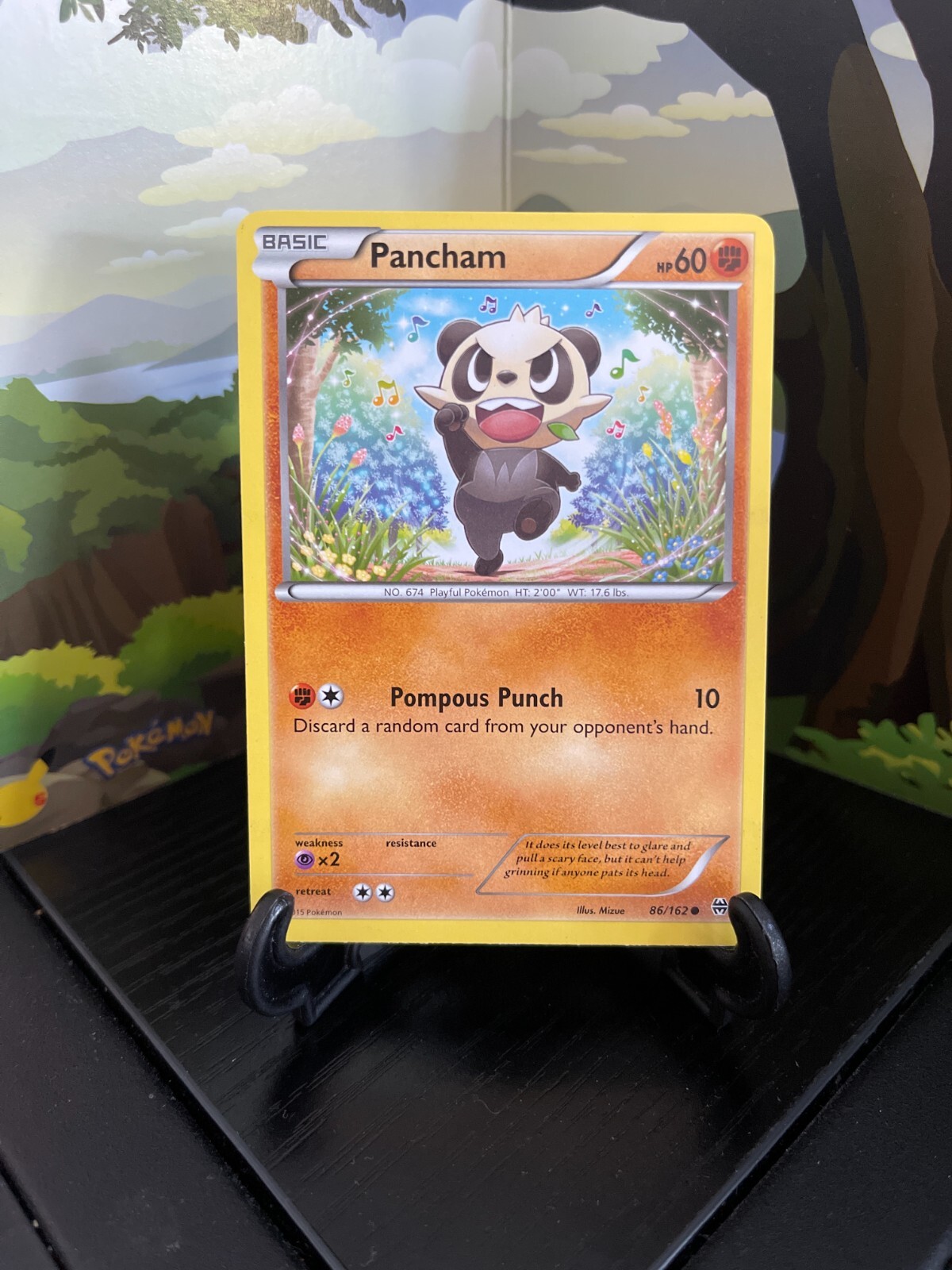 Pancham 86/162 - Breakthrough - Common - Pokemon Card TCG - LP