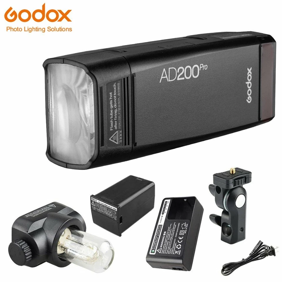 US Godox AD200Pro 200W 2.4G TTL 1/8000s Pocket Flash Speedlite 2900mAh Battery - Image 3 of 4