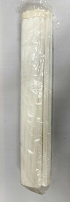 NOS Vintage Modern Eames Era S.S. Kresge White Woven Vinyl Cafe Curtain (A7)