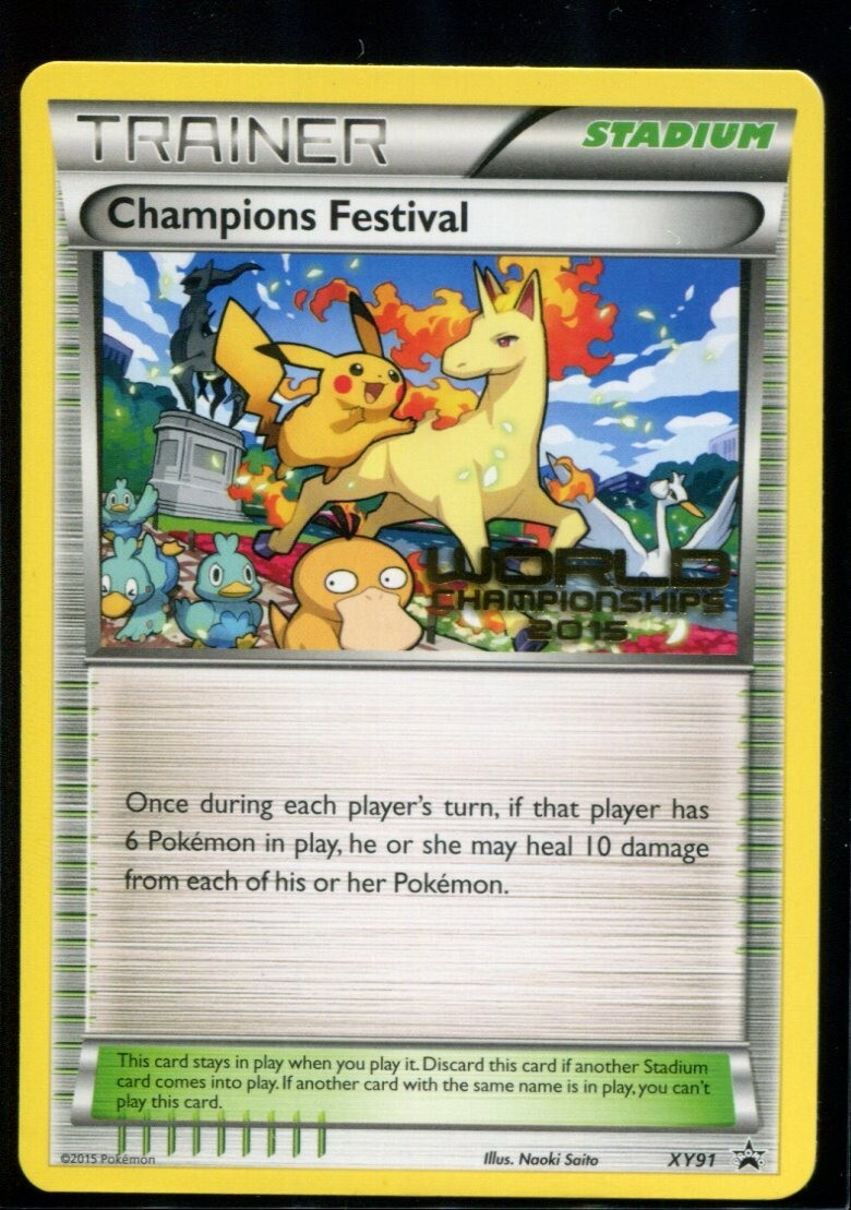 Champions Festival - 2015 World Championships ENGLISH XY91 Promo LP Pokemon