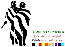 American Flag Soldier Vinyl Decal Sticker Car Truck window Various Sizes