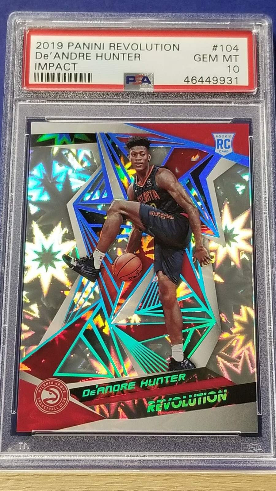 De'Andre Hunter - 2019 Panini Revolution Impact   PSA 10  #41/149