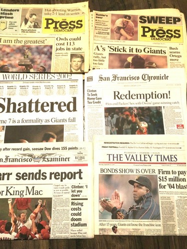 (Pick) Newspaper 49ers Giants A's (1989 Battle Bay Henderson Record Bonds WS) - Picture 2 of 37
