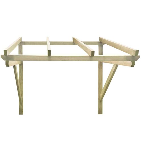 Haustürvordach Vordach Massivholz Türvordach Überdachung Holzvordach Pultvordach - Bild 14 von 26