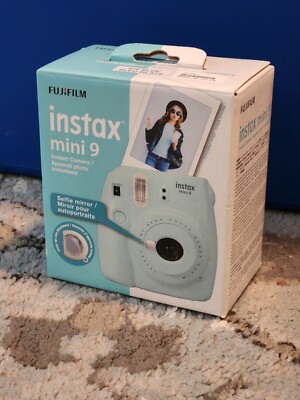 FUJIFILM Instax Mini 9 Ice Blue Instant Film Camera - New In Box