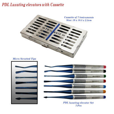 Zahninstrumente Proximatoren Implantate PDL Luxationsaufzüge mit Kassettenlabor