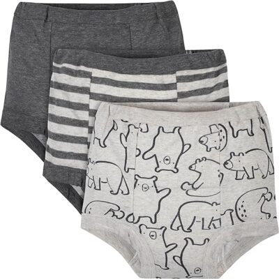 Gerber Baby Boy's 3 Pack Training Pants NEW Various Sizes Bear, Stripe, Solid