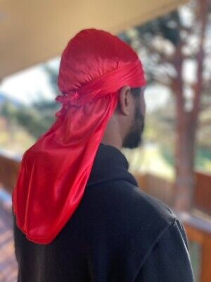 Premium Silky Durag For Men -Durag for 360 Waves- Designer Durag- Long  Straps 