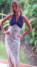 VINTAGE 70s DRESS Disco HIPPY boho FESTIVAL MOD BODY CON SKINNY FAIRY PURPLE S/M