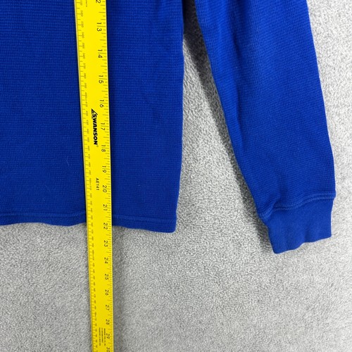 Polo Ralph Lauren Sweater Boys Size Medium 10/12 Blue Hooded Thermal Long Sleeve - Picture 8 of 10