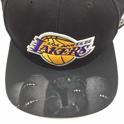 Kobe Bryant Black Mamba Bill Hat LA Lakers #24 Adidas Logo NBA Basketball Cap - Picture 5 of 12