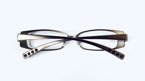 DKNY Copper Gold Metal Rectangular Glasses DY5556 1104 51 16 130 - Picture 7 of 12