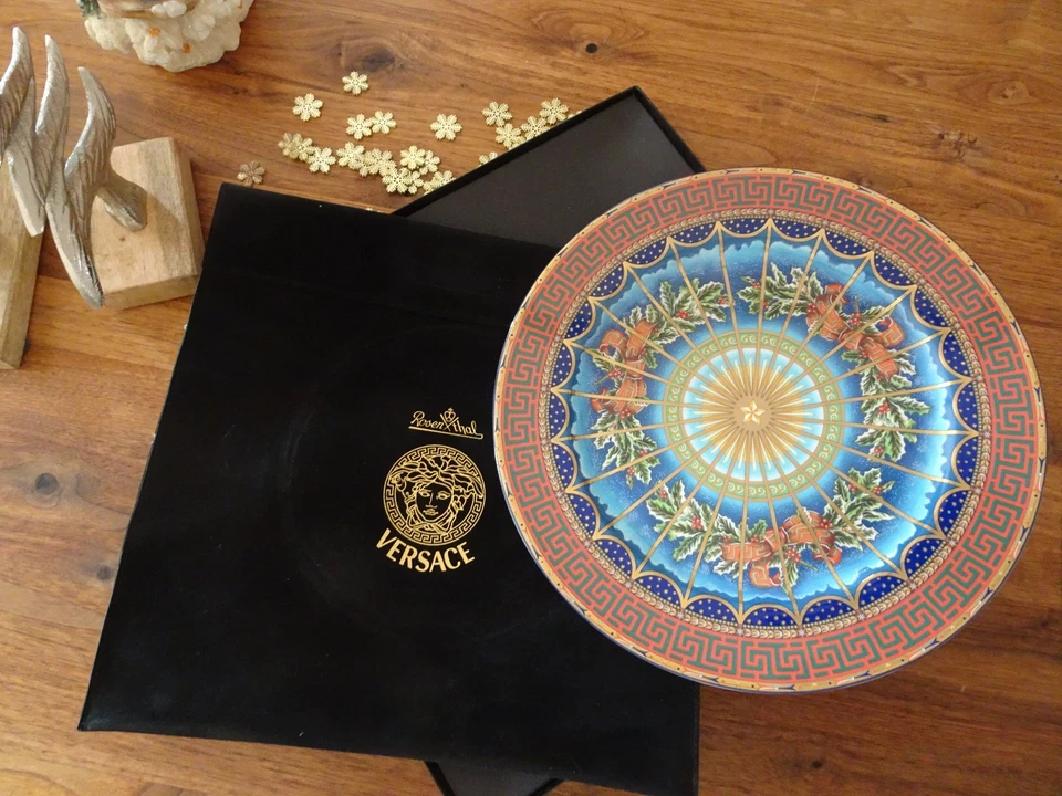 Rosenthal meets Versace, "Versace Silent Night 1999" Platzteller 30 cm Groß