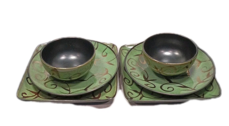 6-piece Plates Bowls Microwave...