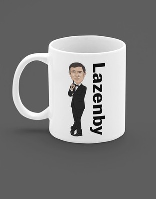 James Bond George Lazenby Unofficial Movie theme Cartoon Graphic Art Mug