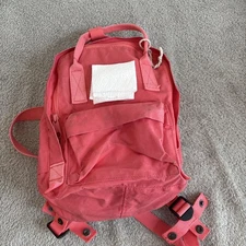 Peach Pink Mini Backpack Classic Lightweight Everyday Bag READ