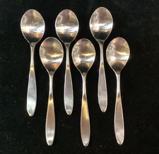 (SET OF 6) WMF Cromargan Edinburgh Festival GERMANY 6 1/8" Teaspoons ~EXCELLENT