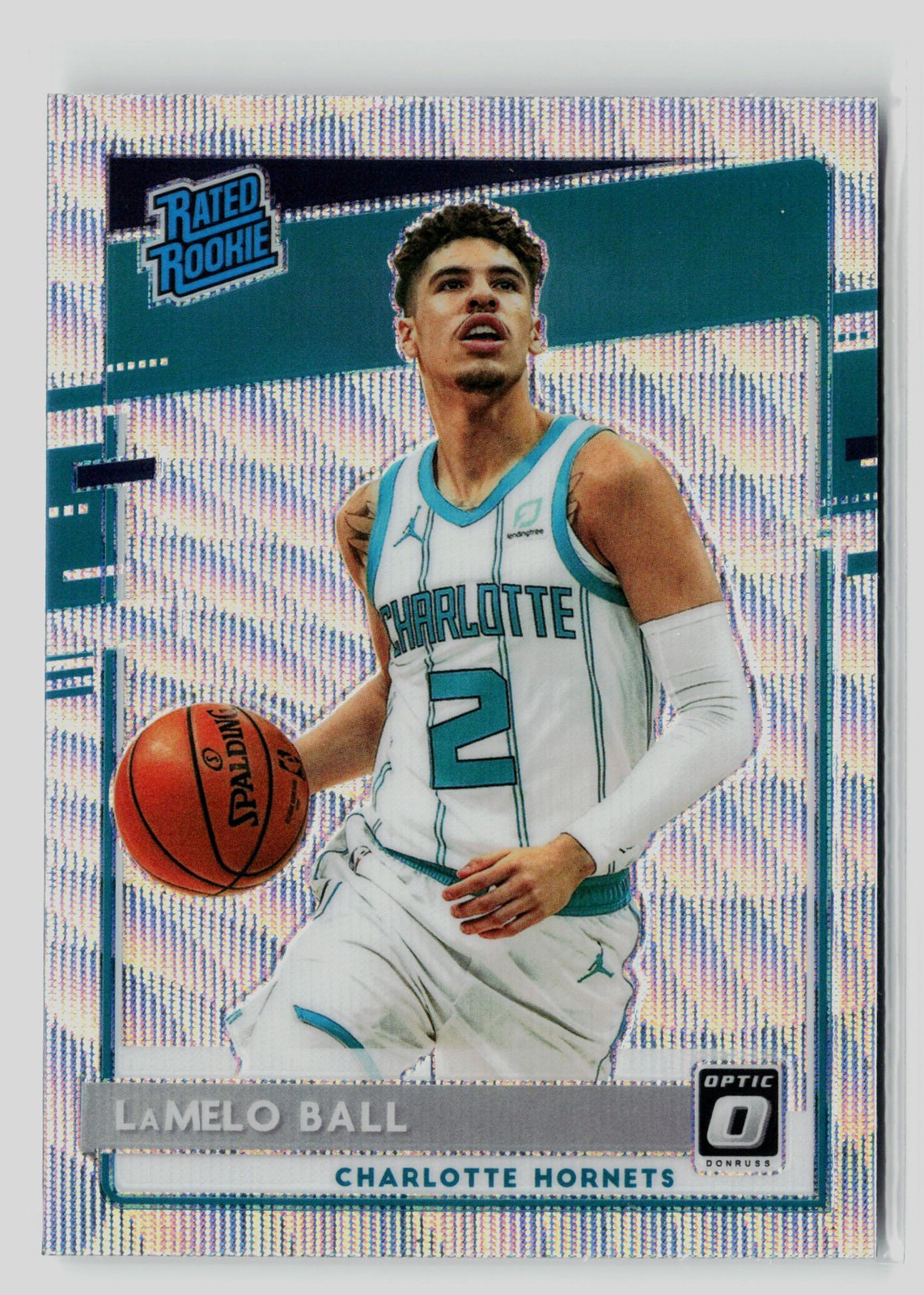 2020-21 Donruss Optic LaMelo Ball #153 Silver Wave Rated Rookie
