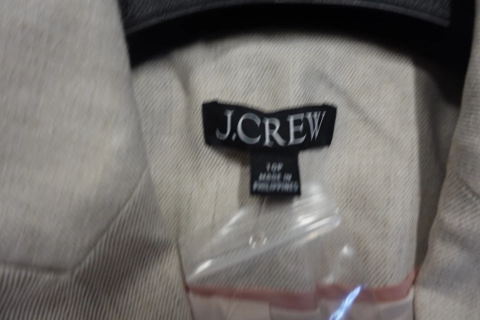 NWT J.Crew Size 10 Petite Flaxy Ivory Stretch Linen Blend Alexandra Blazer NWT - Image 3 of 4