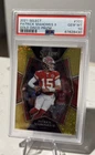 2021 SELECT PATRICK MAHOMES II GOLD DISCO PRIZM PSA 10