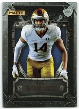2022 Kyle Hamilton Wild Card Matte Black Weekend Warriors Rookie 162/200