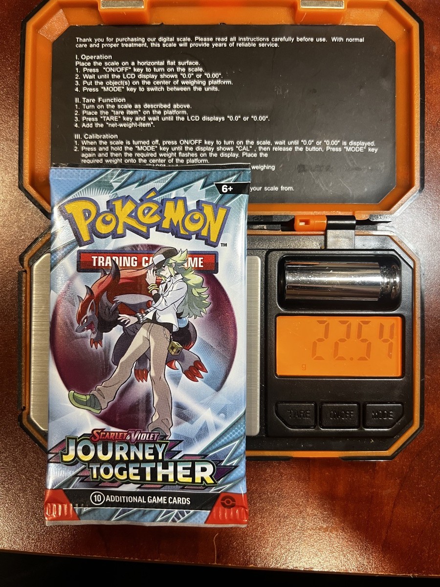 Heavy! 22.54 Gram Pokemon Journey Together Booster Pack Sealed | eBay