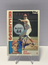 Jeff Russell Cincinnati Reds 1984 Topps #270 Autographed Baseball Card