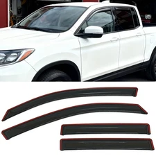 Set of IN-CHANNEL Window Visors Rain Guards Fit Honda Ridgeline 2017 2018-2025